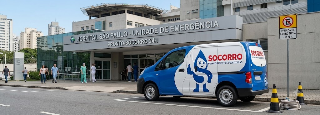 Profissional realizando Desentupimento e Manutenção Preventiva para Hospitais, Clínicas e Postos de Saúde em Pomerode